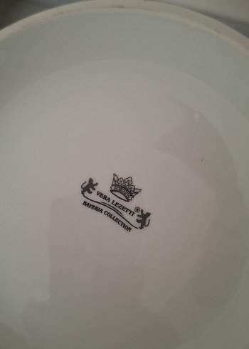 Gri Çizgili Beyaz Porselen çorbalık - Görsel 3