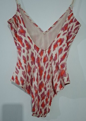 Kadın Multi Renkli Bağlama Desenli Dantelli Mayo - Görsel 2