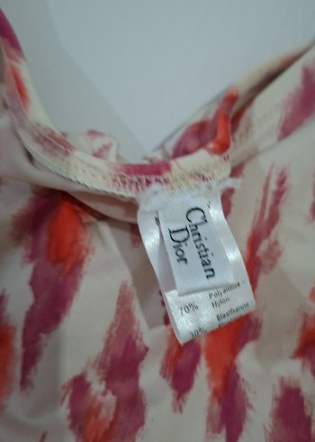 Kadın Multi Renkli Bağlama Desenli Dantelli Mayo - Görsel 3