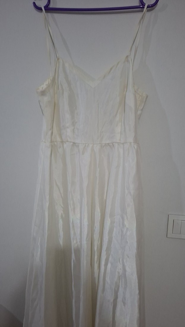 Dantel Detaylı Uzun Beyaz gelinlik - Görsel 3