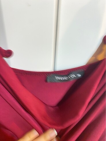 36 Beden bordo Renk Bordo elbise