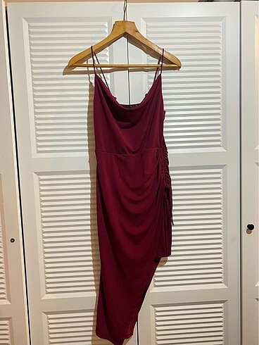 Bordo elbise
