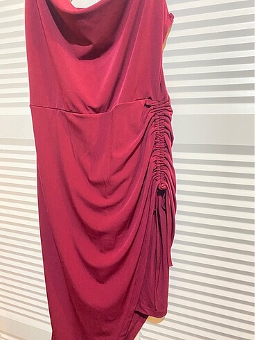 Trendyol & Milla Bordo elbise