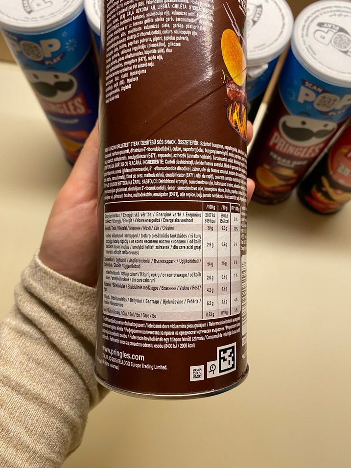 Pringles izgara biftek Aromalı Cips - Görsel 2