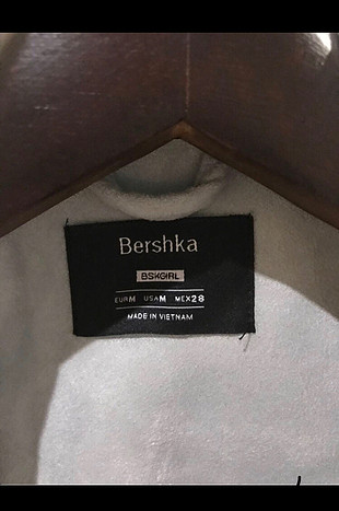 Bershka Buz Mavisi Süet Ceket 