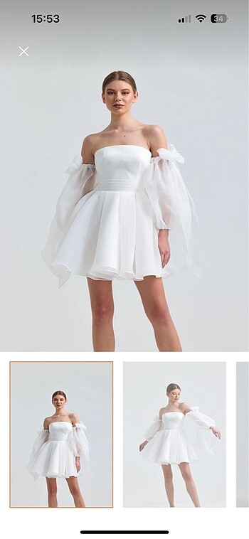 Beyaz Bride Elbise