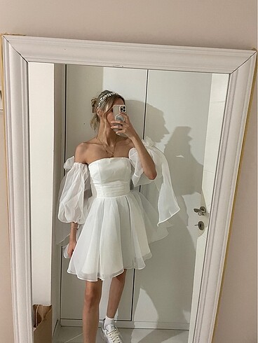 s Beden Beyaz Bride Elbise
