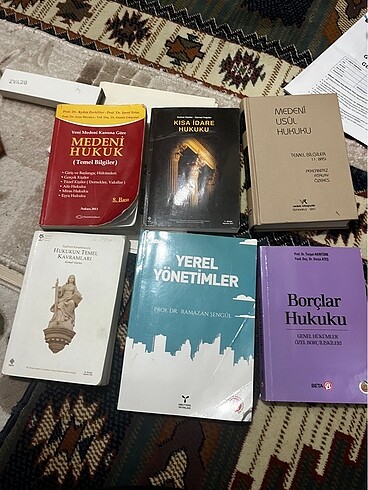 Hukuk kitapları medeni usul Kısa idare hukuku medeni hukuk yerel - Görsel 2