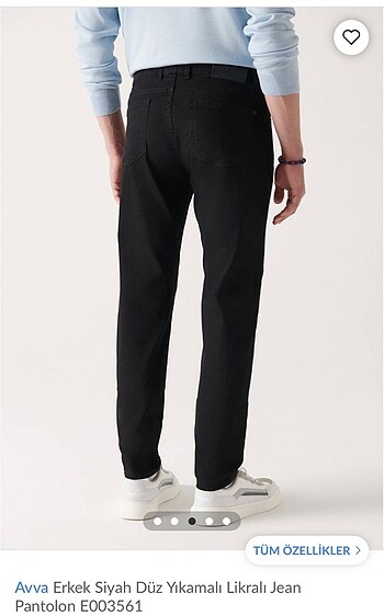 Avva Siyah Jean Pantolon - Görsel 3