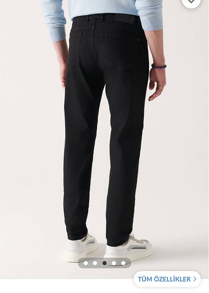 Avva Siyah Jean Pantolon - Görsel 3
