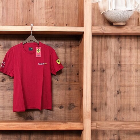 Ferrari Basic Kırmızı T-Shirt