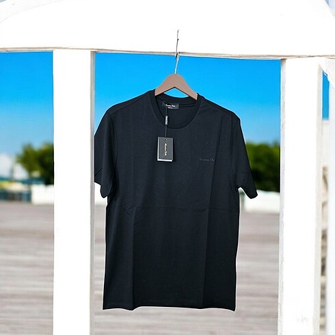 Massimo Dutti Siyah Basic Tişört