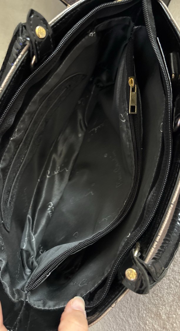 Bej Desenli Kadın Deri Çanta - Görsel 2