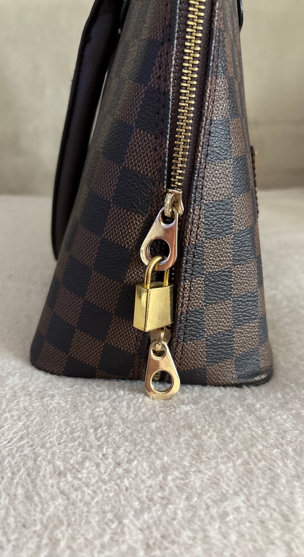 Kahverengi Kadın Süet Kareli Omuz Çantası - Görsel 3