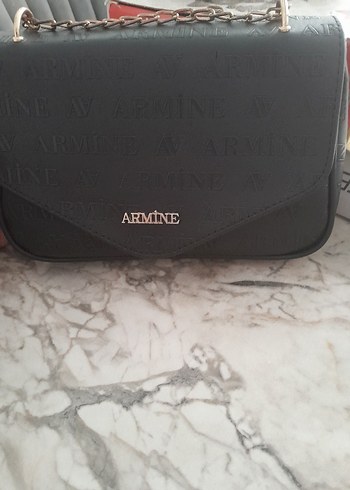 Armine Siyah Deri Kadın Çanta
