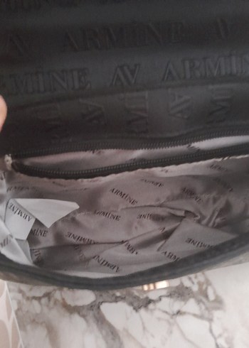 Beden siyah Renk Armine Siyah Deri Kadın Çanta