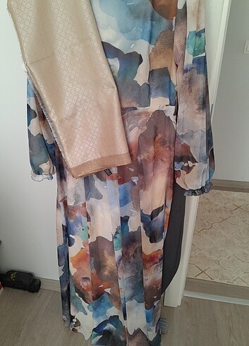 #şifonelbise #dügünelbise #elbise #yazlıkelbise #şal #inceşal - Görsel 5