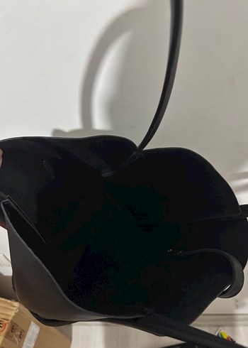 Zara Siyah Deri Minimalist Kadın Çanta