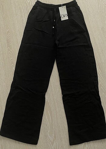 Zara Keten Müslin Pantolon