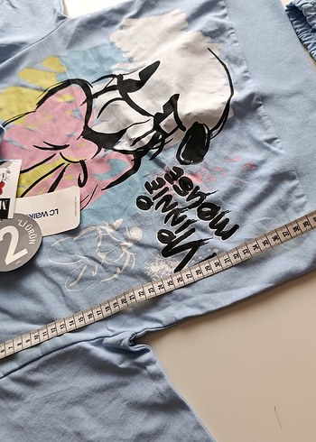 Kızlar için Mavi Denim Sweatshirt ve Eşofman Takımı - Görsel 3