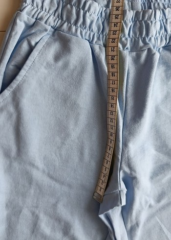 Kızlar için Mavi Denim Sweatshirt ve Eşofman Takımı - Görsel 4