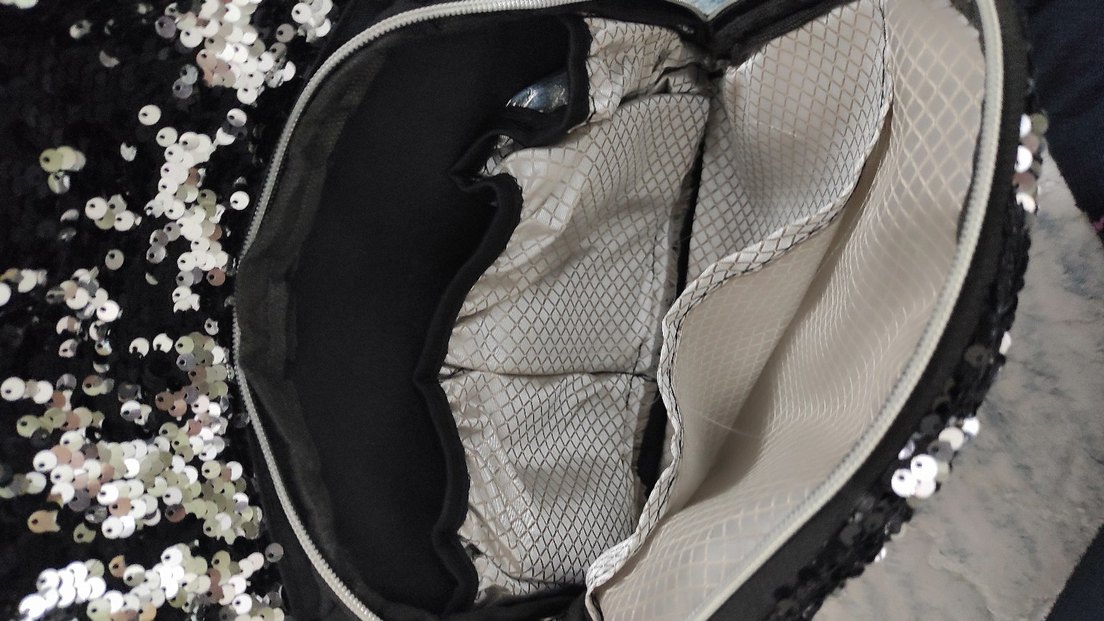 Simli Siyah anne Bebek Sırt Çantası - Görsel 4