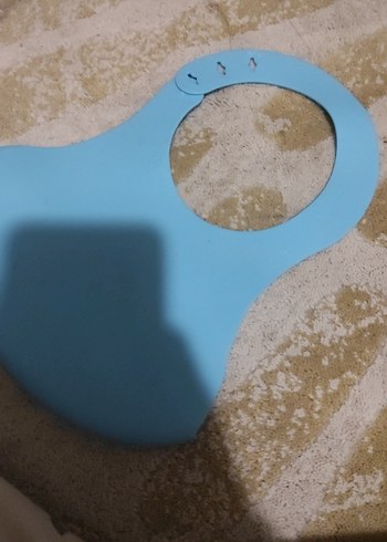 Pastel Mavi Bebek Mama Önlüğü - Görsel 4