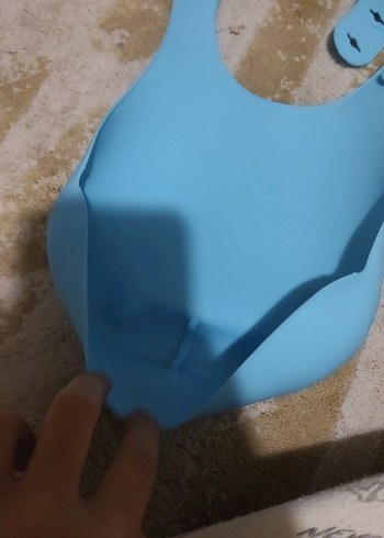 Pastel Mavi Bebek Mama Önlüğü - Görsel 2