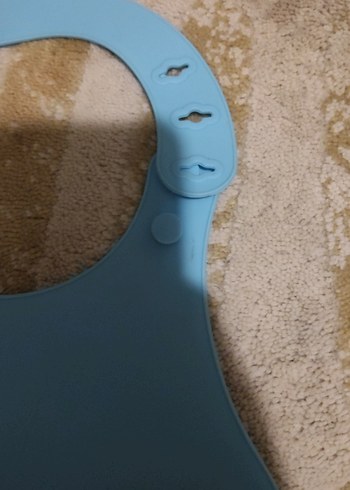 Pastel Mavi Bebek Mama Önlüğü - Görsel 3