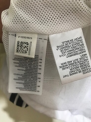 m Beden beyaz Renk Adidas orijinal ceket