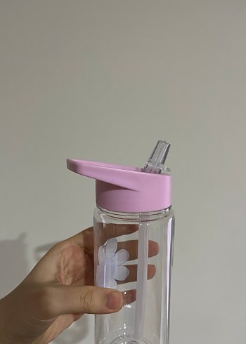 Çiçek Desenli Mor Çocuk Matara - Görsel 4