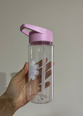 Çiçek Desenli Mor Çocuk Matara - Görsel 2