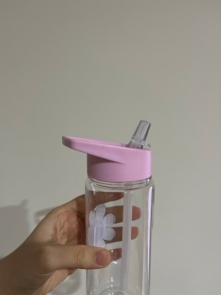 Çiçek Desenli Mor Çocuk Matara - Görsel 4