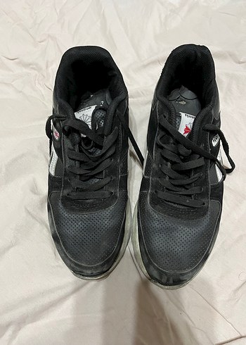 Siyah Kadın Spor Ayakkabı Velcro Detaylı - Görsel 3