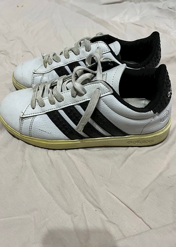 Beyaz Çizgili Kadın Spor Ayakkabı - Görsel 3