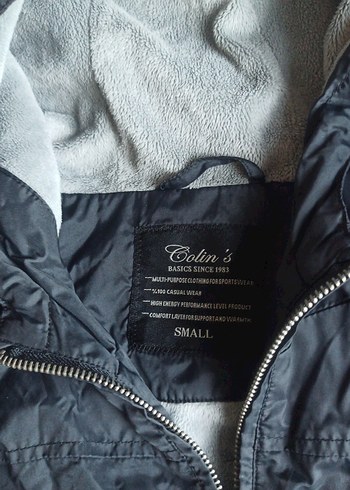 Colins siyah içi kürklü mont - Görsel 6