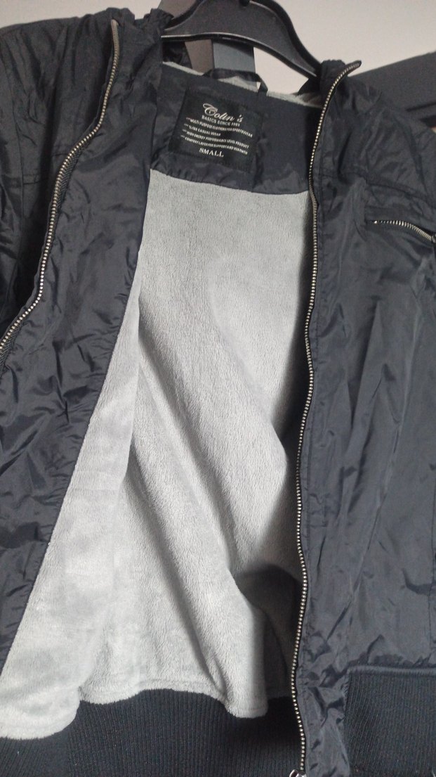 Colins siyah içi kürklü mont - Görsel 4