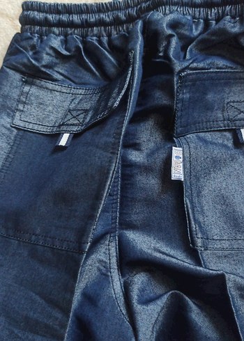 Lacivert Parlak Kemerli  Pantolon yeni - Görsel 7