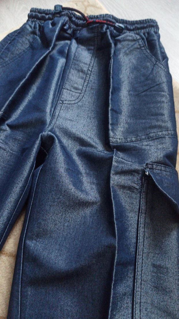 Lacivert Parlak Kemerli  Pantolon yeni - Görsel 3