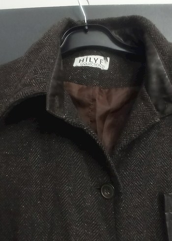 Kahverengi Kuşaklı Uzun Kadın Kaban - Görsel 11