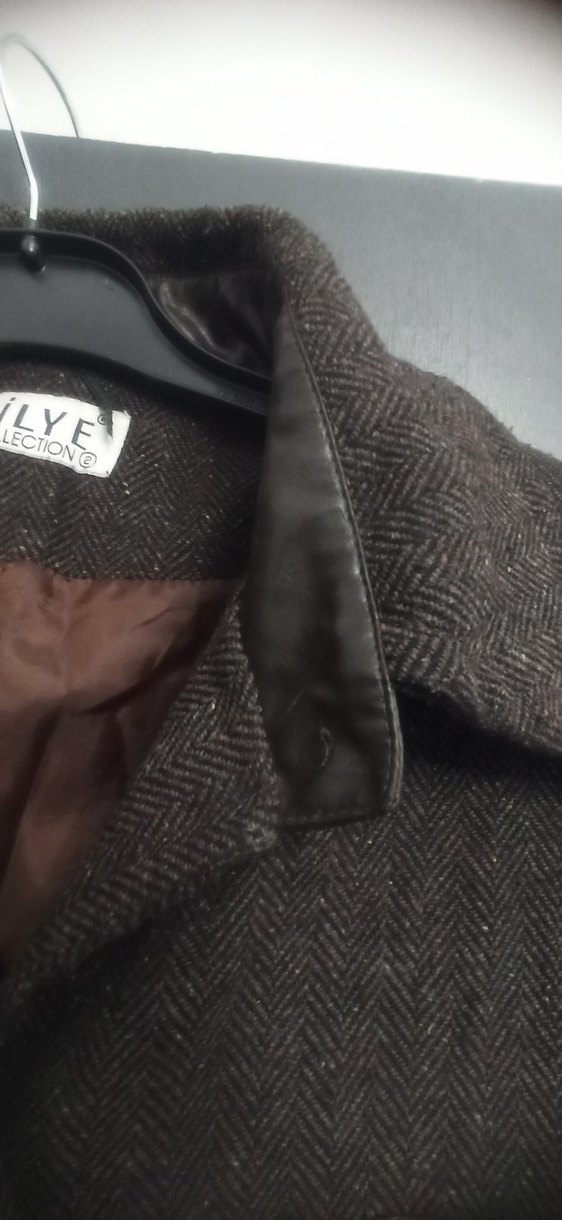 Kahverengi Kuşaklı Uzun Kadın Kaban - Görsel 2