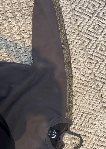 Kapüşonlu kız Çocuk Gri Sweatshirt - Görsel 3