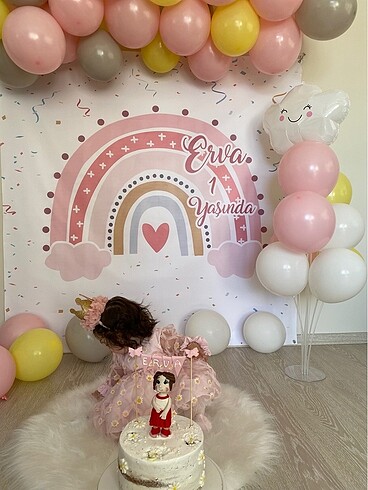 Doğum günü afiş 1yaş - Görsel 2