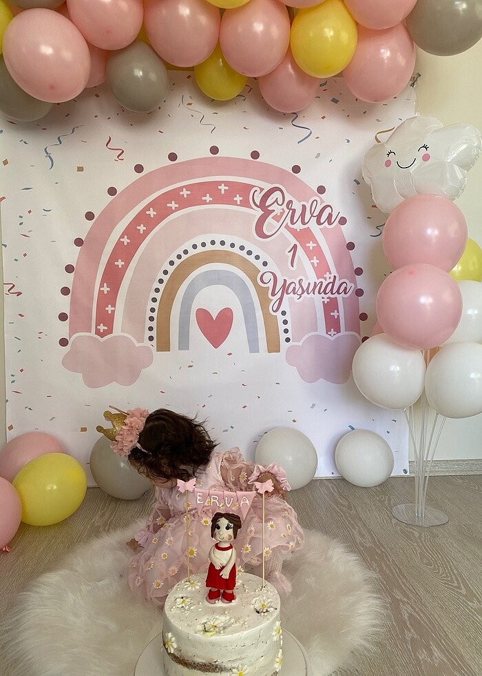 Doğum günü afiş 1yaş - Görsel 2