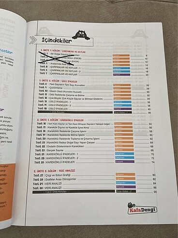  Beden 8. Sınıf kafa dengi yayınları matematik kafası test kitabı