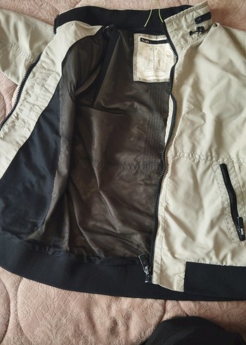 Bej Erkek Street Style Yağmurluk - Görsel 2