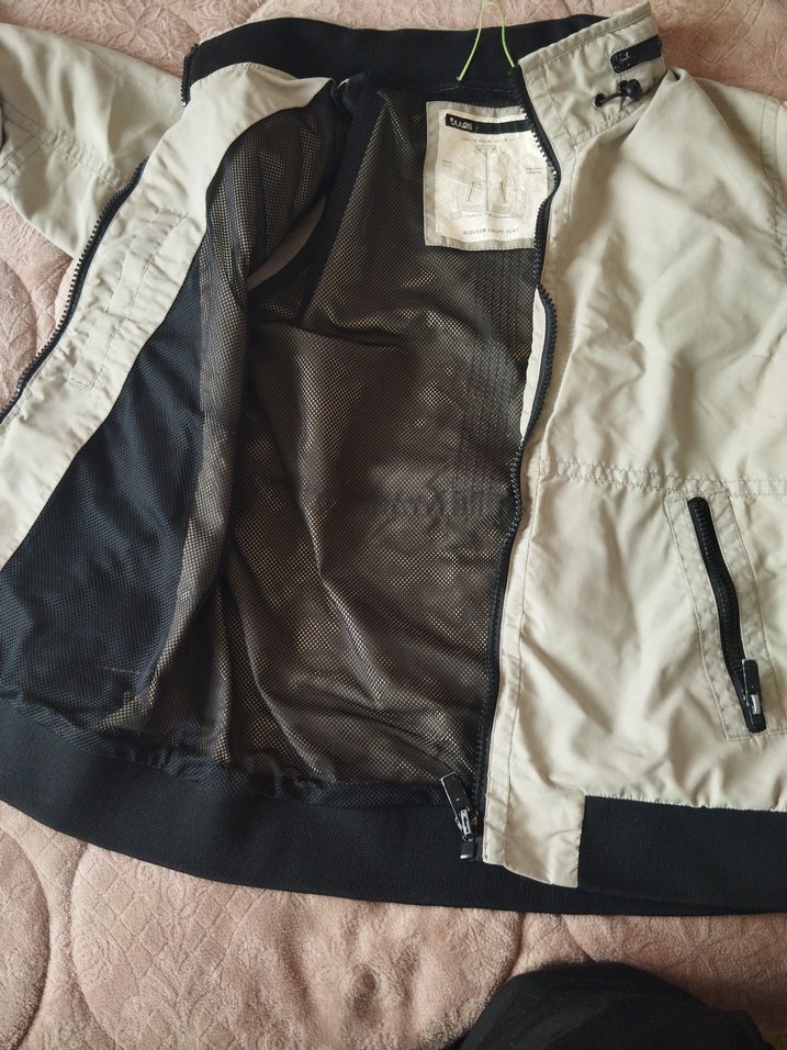 Bej Erkek Street Style Yağmurluk - Görsel 2