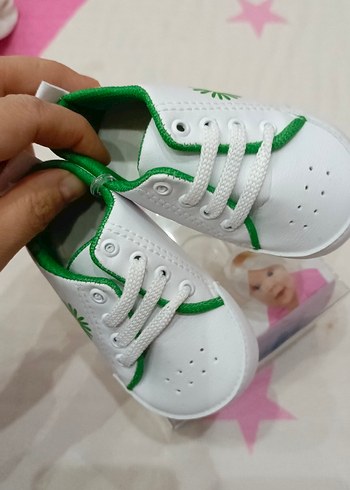 Beyaz unisex Bebek İlk Adım Ayakkabısı - Görsel 8