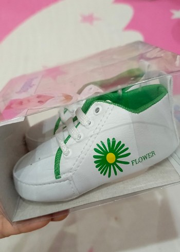 Beyaz unisex Bebek İlk Adım Ayakkabısı - Görsel 3