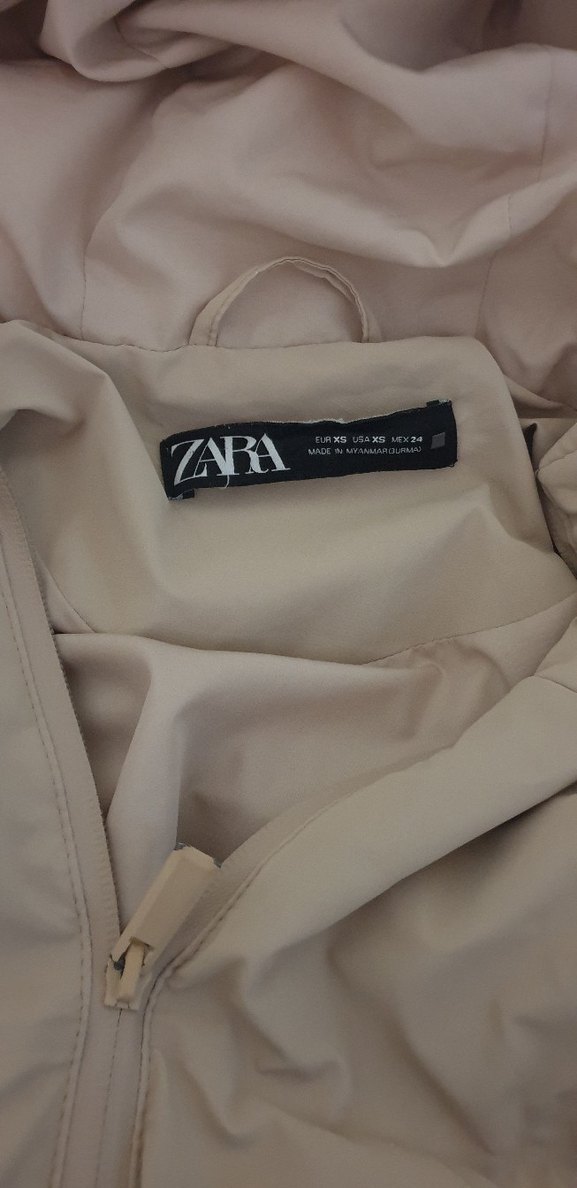 Bej Kadın Midi Kışlık Ceket Kapüşonlu - Görsel 2